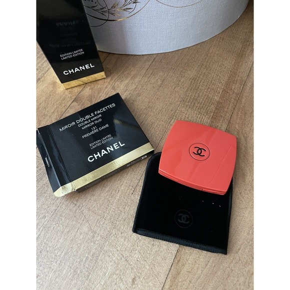 Chanel Makeup Brush Set Mirror 121 premiere Dame foundation powder eyeshadow - Picture 2 of 10